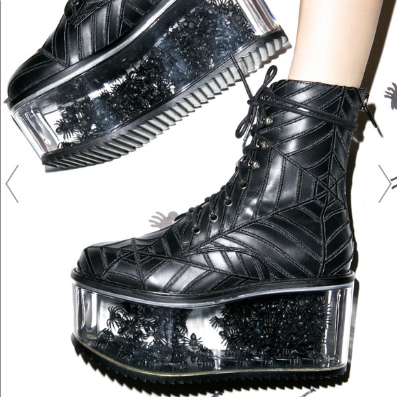 Dolls Kill Shoes - Dolls kill harlot web boots